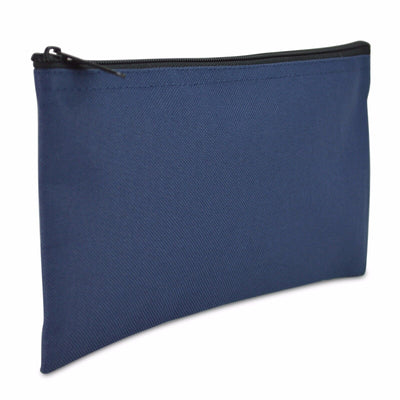 Deposit Bag Bank Pouch Zippered Safe Money Bag Organizer in Navy Blue 2 QTY Pack