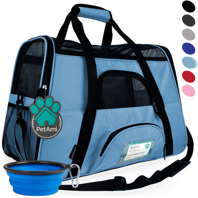 Pet Dog Cat Carrier Bag Soft Sided Comfort Travel Tote Case Airline Approved US