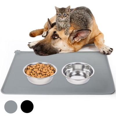 Silicone Dog Cat Bowl Mat Non-Stick Food Pad Water Cushion Waterproof 18.5X12''