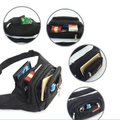 Men Women Fanny Pack Belt Waist Bag Cross Body Sling Shoulder Travel Sport Pouch