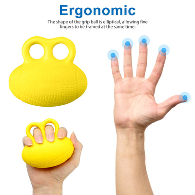 Finger Exerciser Ball Hand Wrist Strengthen Grip Therapy Relief Squeeze Trainer