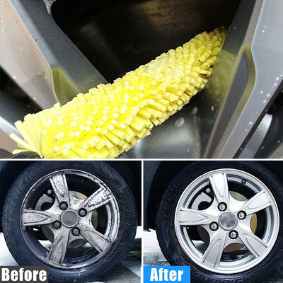 4 PCS Car Detailing Cleaning Brush Tire Rim Washing Scrub Wheel Cleaner Tool Kit