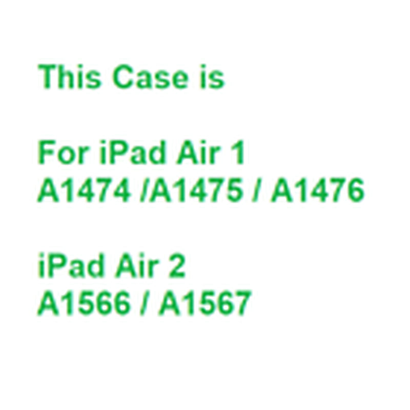 iPad Air 1/Air 2 Case Leather Flip 360° Rotating Portfolio Case