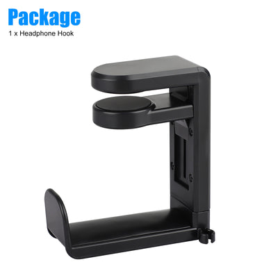 360° Gaming Headphone Hanger Display Stand Holder Hook under Desk Headset Mount