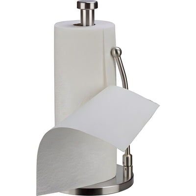 Jumbo Stainless Steel Paper Towel Holder with Adjustable Spring Arm