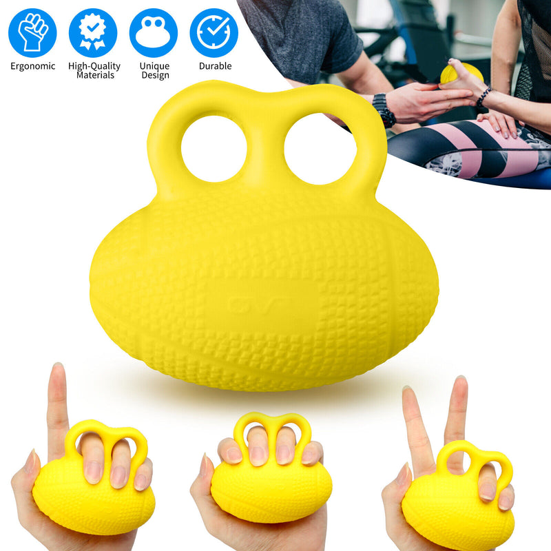 Finger Exerciser Ball Hand Wrist Strengthen Grip Therapy Relief Squeeze Trainer