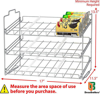 Kitchen Can Rack Organizer Stackable Can Organizer Holds up to 36 Cans for Shelf