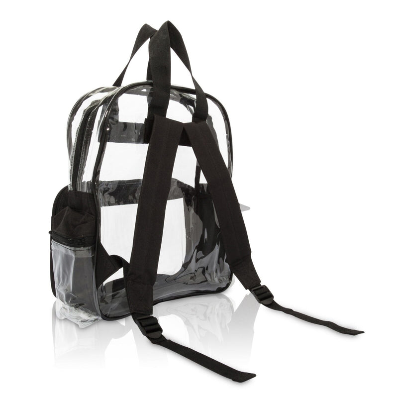 TRANSPARENT CLEAR BACKPACK SECURITY SCHOOL BAG PVC TSA COMPLIANT TRAVEL