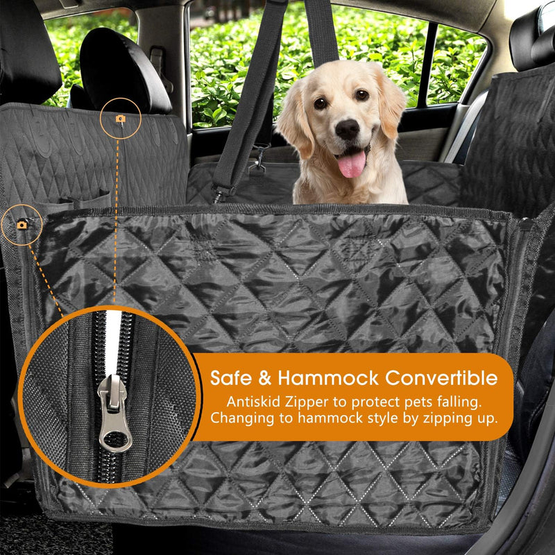 Pet Seat Cover Waterproof Heavy Duty Car Back Seat Protector Mat Convertible Dog Hammock