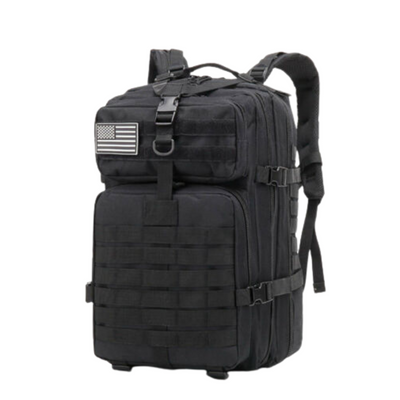 Black 45L Tactical Military Backpack Rucksack Bag Survival Camping Hiking Trekking Travel Backpack