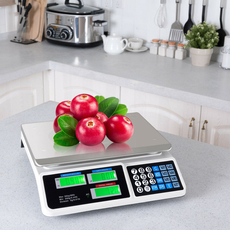 66 lbs Digital Weight Food Count Scale Commercial Kitchen Scale