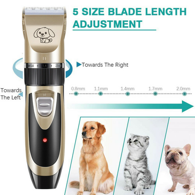 Electric Pet Dog Cat Hair Trimmer Shaver Razor Grooming Clipper Scissor Kit Set