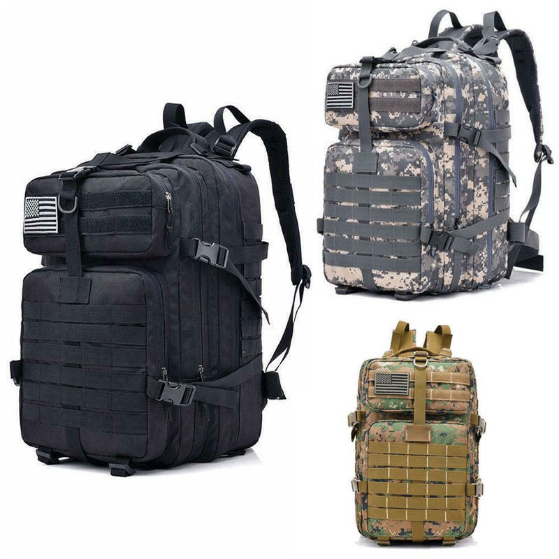 40L Military Tactical Backpack Rucksack Large Waterproof Outdoor Hiking