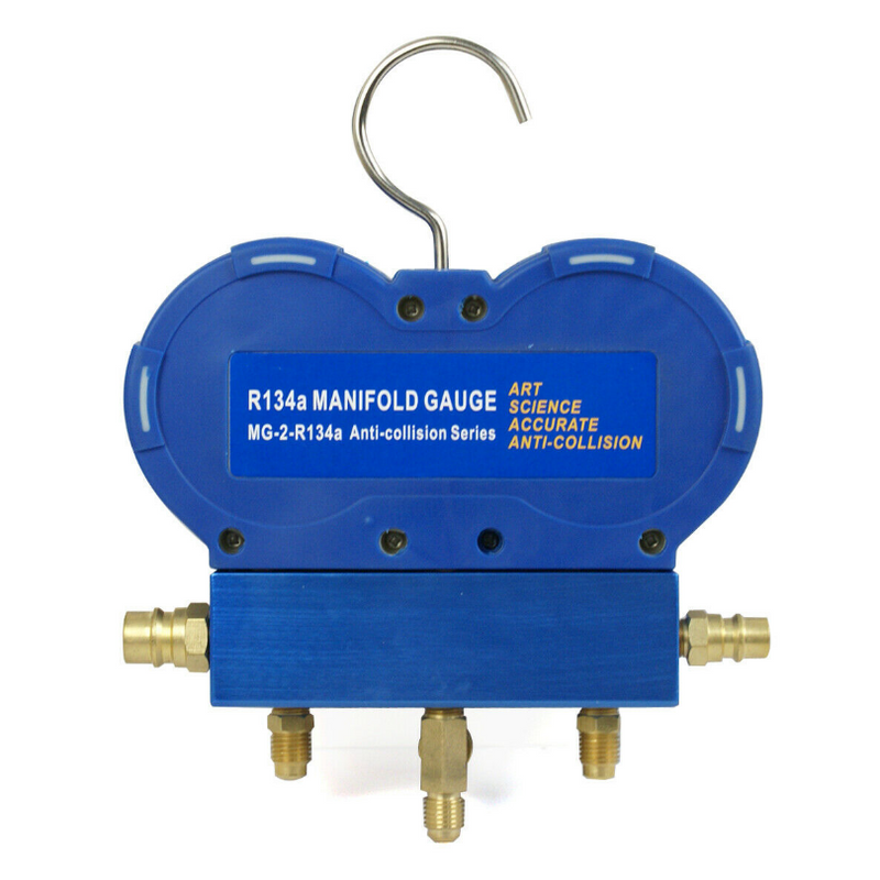 HVAC A/C Air Refrigeration Kit AC Manifold Gauges Set Brass