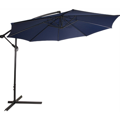 10 Ft Outdoor Deck Patio Umbrella Off set Tilt Cantilever Hanging Canopy