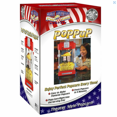Countertop Popcorn Machine Retro Style Electric Popcorn Popper Maker