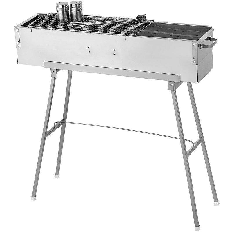 Portable BBQ Grill Stainless Steel Charcoal Camp Grill